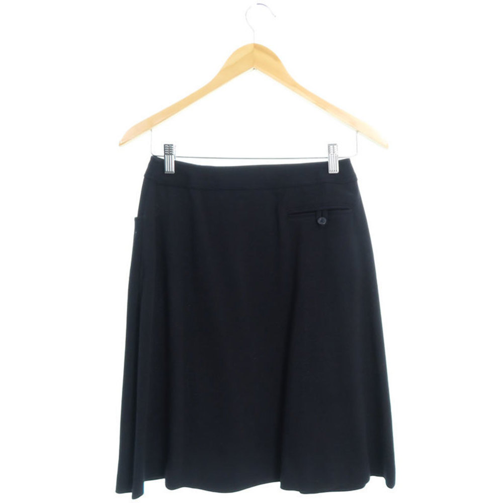 Chanel Tag Wrap Black Paper Skirt